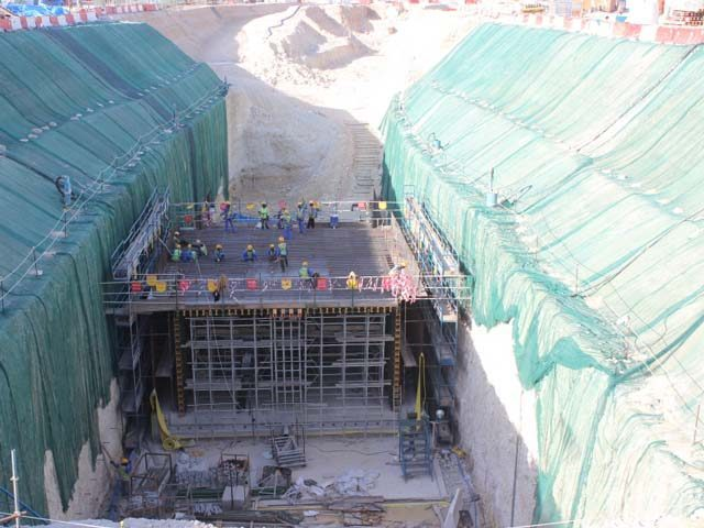 Lusail cut-and-cover construction