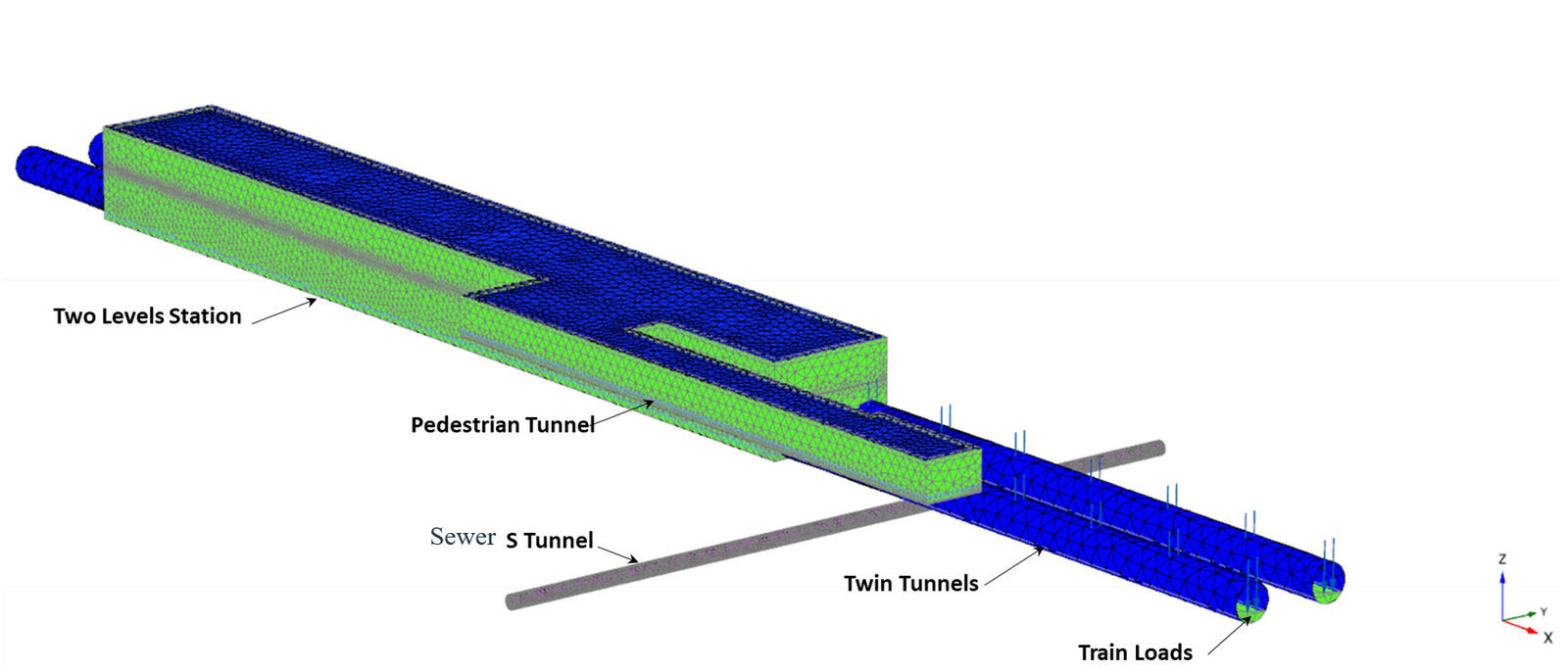Yonge North Subway Extension tunnel detail model